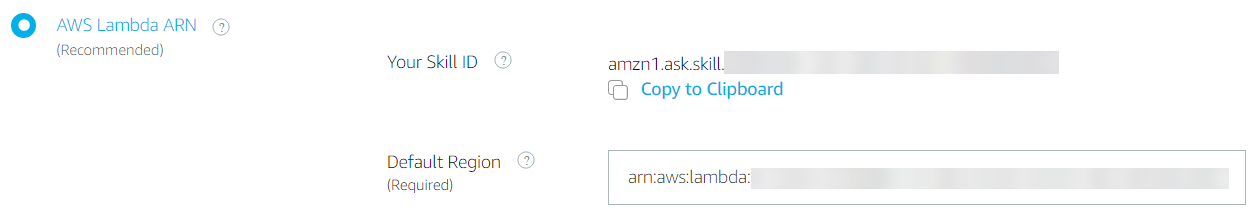 Alexa Skill Lambda